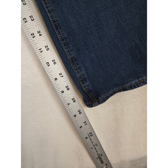 American Eagle Mens 42x32 Jeans Relaxed Straight Dark Wash Denim Pants 0788 - Picture 6 of 11